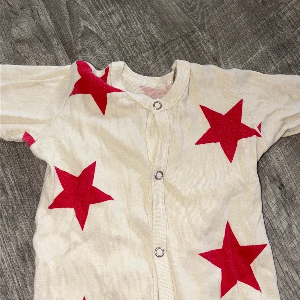 Nununu Red Star Print Kids One Piece